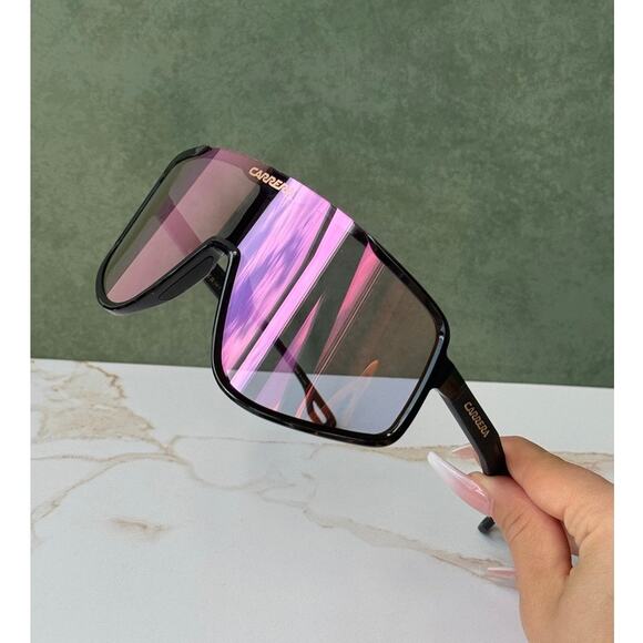 Carrera Other - NEW Carrera 4017/S Mask Shield Sunglasses Black Mirror Lens
